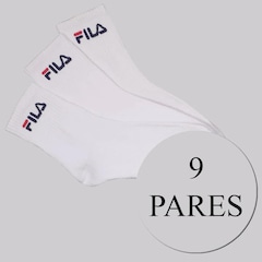 Kit de Meias Cano Médio Fila 9 Pares Unissex - Foto 2