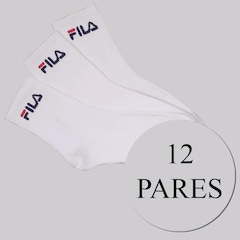Kit de Meias Cano Médio Fila 12 Pares Unissex - Foto 2