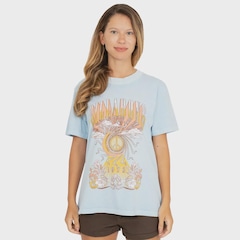 Camiseta Billabong Ride The Wave Blue Feminina - Foto 1