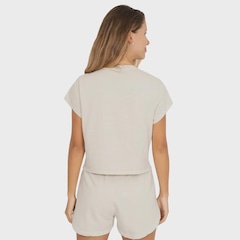 Camiseta Billabong Delight Off White Feminina - Foto 3