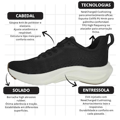 Tênis Feminino Under Armour Charged Sunny + 1 Par de Meia - Foto 4