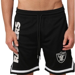 Bermuda New Era Mesh League Las Vegas Raiders Masculino - Foto 7