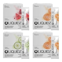 Kit 4 Caixas LIQUIDZ® - Eletrólitos Zero Açúcares - 3 Sabores - 56 sachês - Foto 1