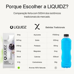 Kit 4 Caixas LIQUIDZ® - Eletrólitos Zero Açúcares - 3 Sabores - 56 sachês - Foto 4
