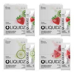 Kit 4 Caixas LIQUIDZ® - Eletrólitos Zero Açúcares - 3 Sabores - 56 sachês - Foto 1