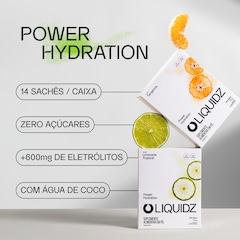 Kit 4 Caixas LIQUIDZ® - Eletrólitos Zero Açúcares - Limonada | Tangerina - 56 sachês - Foto 4