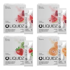 Kit 4 Caixas LIQUIDZ® - Eletrólitos Zero Açúcares - 3 Sabores - 56 sachês - Foto 1