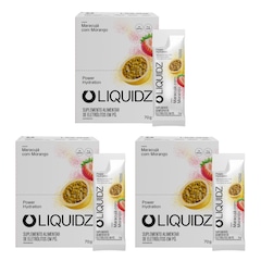 Kit 3 Caixas LIQUIDZ® Eletrólitos Zero Açúcar Maracujá - 42 Sachês - Foto 1