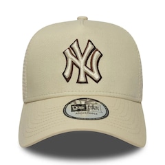 Boné Aba Curva New Era 9FORTY E-Frame Trucker New York Yankees Unissex - Foto 2