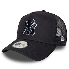 Boné Aba Curva New Era 9FORTY E-Frame Trucker New York Yankees Unissex - Foto 1
