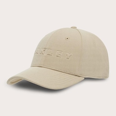 Boné Aba Curva Oakley Bark Embossed Hat Pebble Unissex - Foto 1