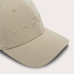 Boné Aba Curva Oakley Bark Embossed Hat Pebble Unissex - Foto 2