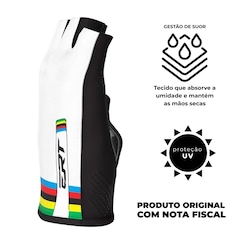 Luva ciclismo MTB Speed meio dedo curto ERT Campeão Mundial - Foto 3