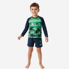Conjunto de Praia Verão Tip Top Proteção Solar UV Infantil - Foto 1