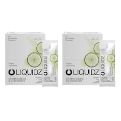 Kit 2 Caixas LIQUIDZ® - Eletrólitos Zero Açúcares - Limonada Tropical - 28 sachês - Foto 1