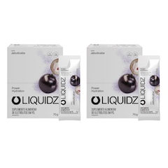 Kit 2 Caixas LIQUIDZ® - Eletrólitos Zero Açúcares - Jabuticaba - 28 sachês - Foto 1