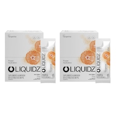 Kit 2 Caixas LIQUIDZ® - Eletrólitos Zero Açúcares - Tangerina - 28 sachês - Foto 1