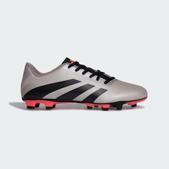 Chuteira de Campo Adidas Adulto Predator Essentials 24.5 Platinum - Foto 1