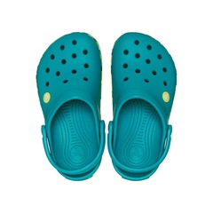 Sandália Crocs Crocband Glow Confetti Band Clog K Turbo - Infantil - Foto 5