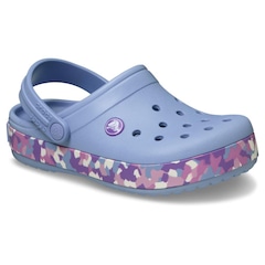 Sandália Crocs Crocband Glow Confetti Band Clog K - Infantil - Foto 2
