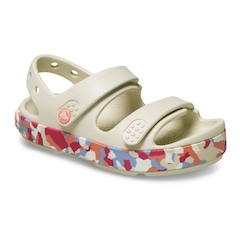 Sandália Crocs Crocband Cruiser Glow Confetti Band Sandal T Summit - Infantil - Foto 2