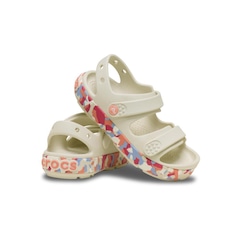 Sandália Crocs Crocband Cruiser Glow Confetti Band Sandal T Summit - Infantil - Foto 4