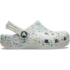 Sandália Crocs Classic Glow Paint Splatter Clog K - Infantil - Foto 1