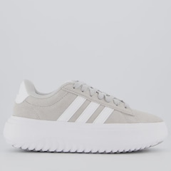Tênis Feminino adidas Grand Court Platform Suede - Foto 1