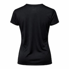 Camisa Corinthians Baby Look All Black Símbolo Coimbra - Feminino - Foto 4