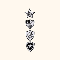 Camiseta do Botafogo Escudos Clássicos Cancha FC Masculina - Foto 3