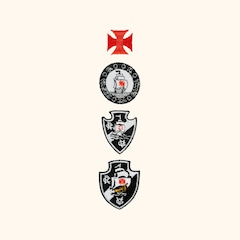 Camiseta do Vasco Escudos Clássicos Cancha FC Masculina - Foto 3
