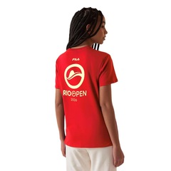 Camiseta Fila Regular Premium Rio Open 26 Feminina - Foto 3