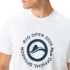 Camiseta Fila Regular Official Sponsor Rio Open 26 Masculina - Foto 2