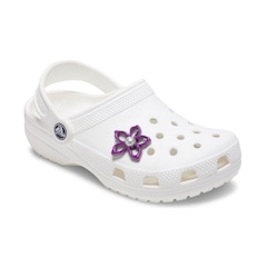 Jibbitz™ Crocs Floral Roxo com Pérola - Foto 2