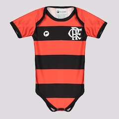 Body Flamengo Listrado UV Infantil - Foto 1