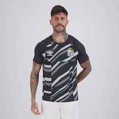 Camisa do Santos Aquecimento 2026 Umbro Masculina - Foto 1