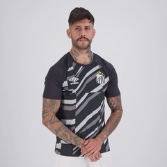 Camisa do Santos Aquecimento 2026 Umbro Masculina - Foto 2