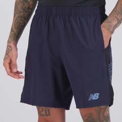 Bermuda New Balance Tenacity Logo 7 Masculina - Foto 3