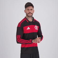 Camisa do Flamengo I 26/27 Manga Longa adidas Masculina - Foto 2