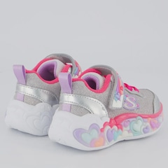 Tênis Infantil Skechers Lights Hearts - Foto 3