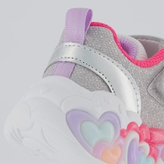 Tênis Infantil Skechers Lights Hearts - Foto 6