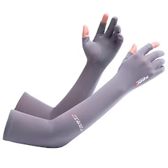 Manguito Térmico Compressão Gold Sports Dedos Dry Proteção UV+50  2 pçs - Foto 1