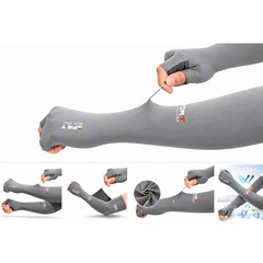 Manguito Térmico Compressão Gold Sports Dedos Dry Proteção UV+50  2 pçs - Foto 2