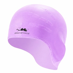 Touca De Natação Gold Sports Ergononico Ultra III Confort De Silicone - Com Cobertura das Orelhas - Foto 1