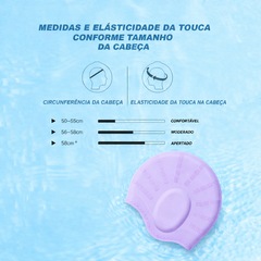 Touca De Natação Gold Sports Ergononico Ultra III Confort De Silicone - Com Cobertura das Orelhas - Foto 3