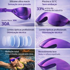 Óculos de Natação Gold Sports Fashion II 10.0 - Espelhado Polarizado - Foto 6