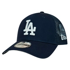 Boné New Era 9FORTY Trucker Q126 Los Angeles Dodgers Aba Curva - Foto 3