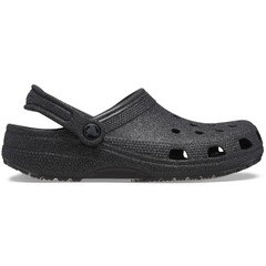 Sandália Crocs Classic Glitter Clog Black Glitter - Unissex - Foto 1