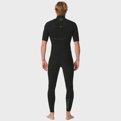 Long John Rip Curl E-Bomb 2/2mm Zip Free Manga Curta Masculino - Foto 3