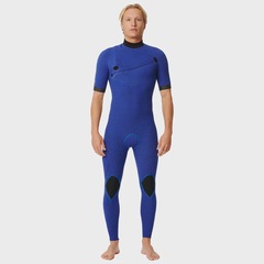 Long John Rip Curl E-Bomb 2/2mm Zip Free Manga Curta Masculino - Foto 4
